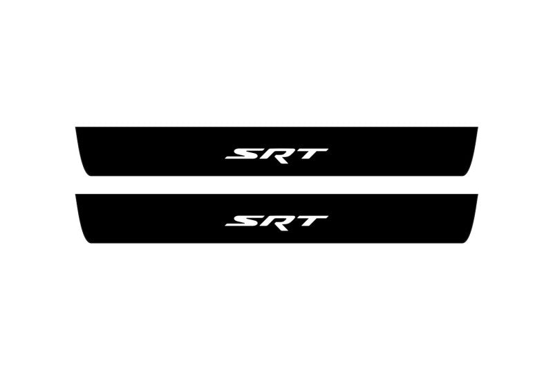 Dodge Durango III 2011+ Led Door Sill Pro With Logo SRT (Premium Painting) Dodge Led Door Sills PRO opdesign