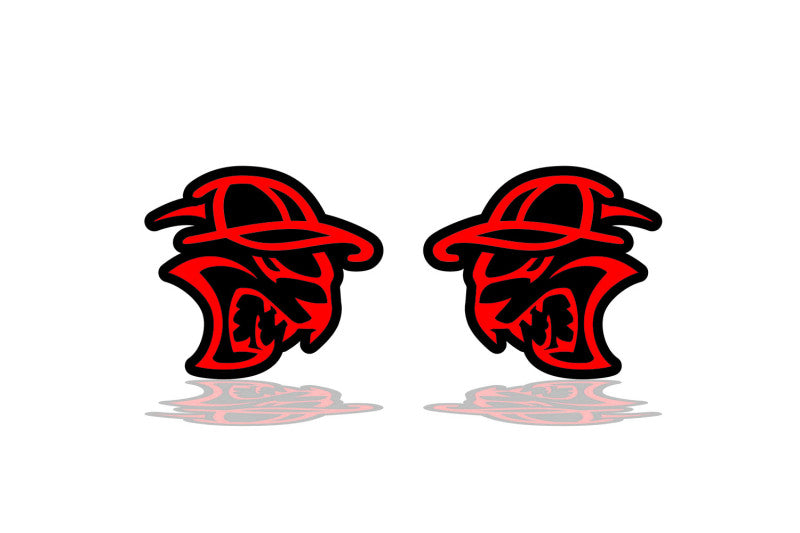 Chrysler emblem for fenders with Hellcat Cap logo