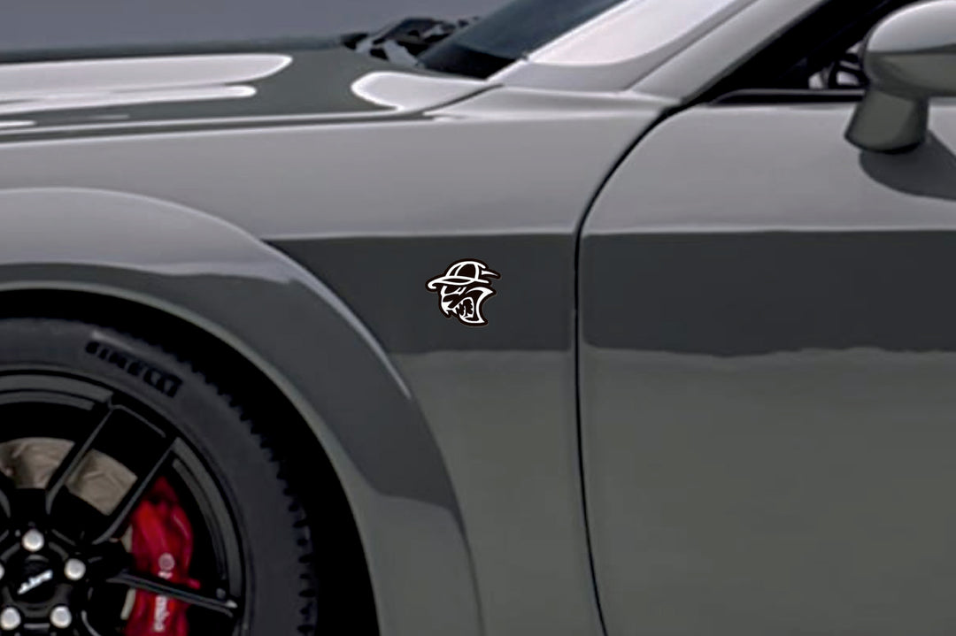 Chrysler emblem for fenders with Hellcat Cap logo