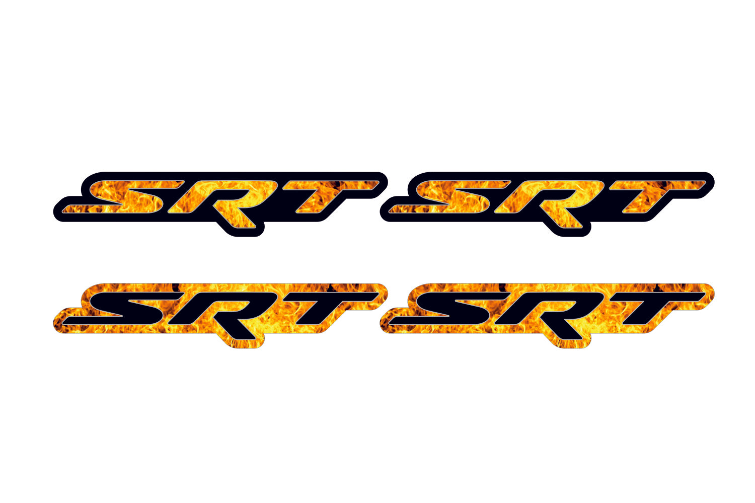 Jeep emblem for fenders with SRT Fire logo