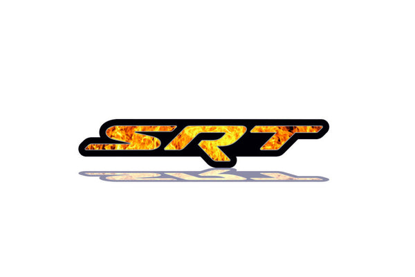 DODGE Radiator grille emblem with SRT Fire logo