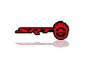 Dodge Challenger trunk rear emblem between tail lights with SRT Mad Max Fury Road logo Dodge emblems decoinfabric BLACK RED