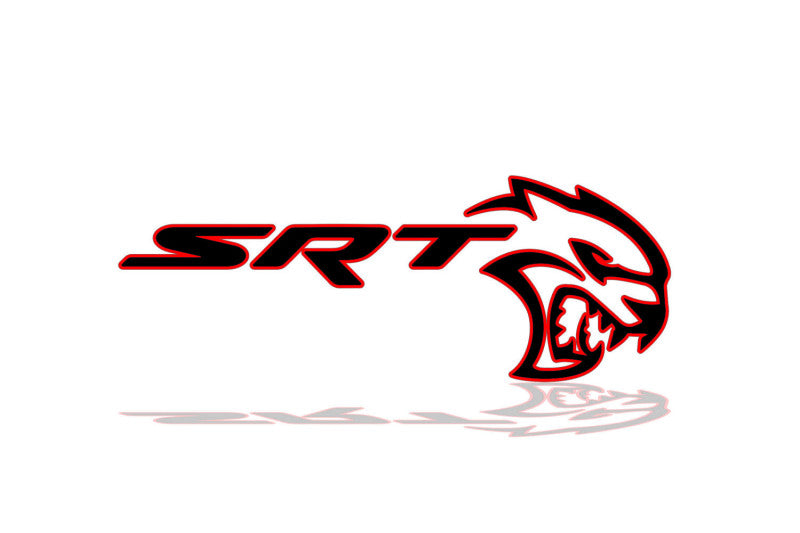 Chrysler tailgate trunk rear 3D emblem with SRT Hellcat logo (type MIXT) Chrysler emblems decoinfabric