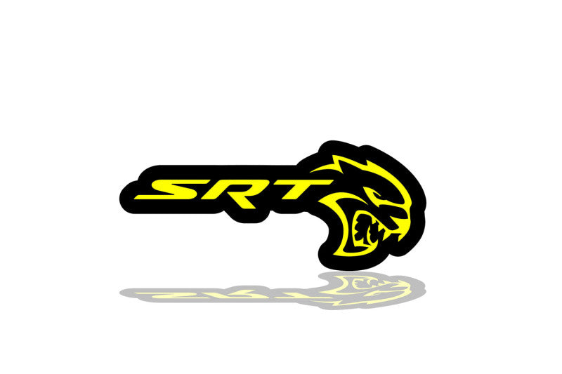 Dodge Illuminated LED Radiator Grille Emblems and Badges with SRT Hellcat logo Dodge Led emblems decoinfabric
