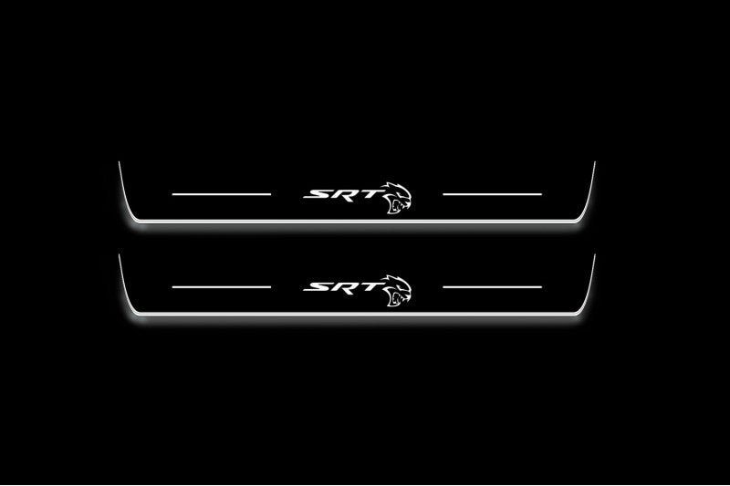 Jeep Grand Cherokee IV 2010-2021 Auto Door Sill Plates With Logo SRT Hellcat