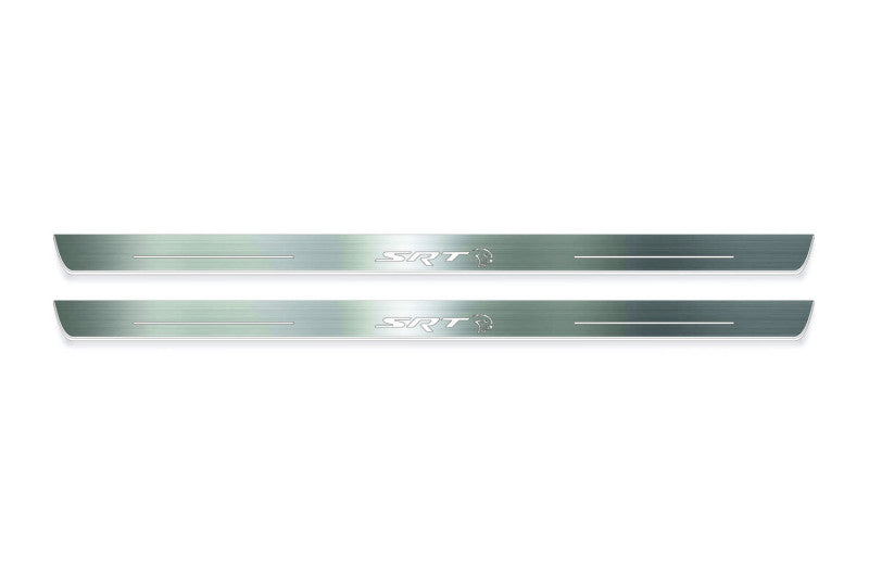 Dodge Challenger 2008+ LED Door Sill With Logo SRT Hellcat