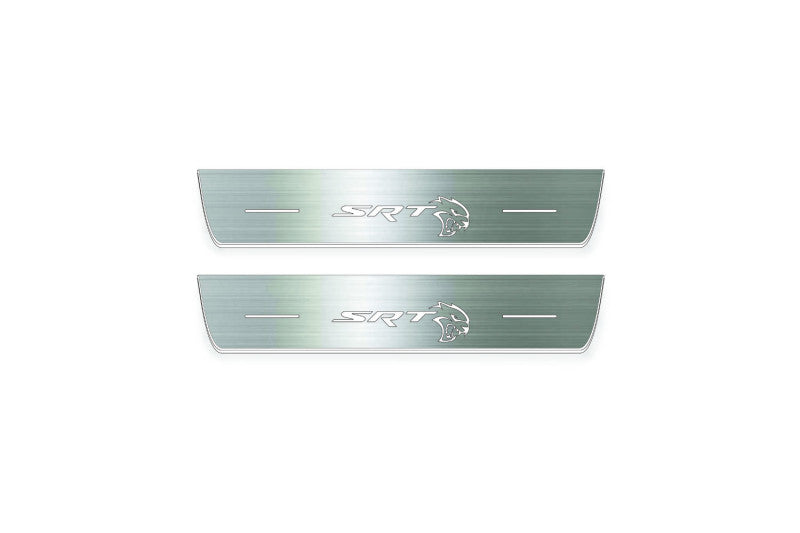 Dodge Durango III 2011+ Door Sill Led Plate With Logo SRT Hellcat