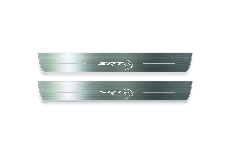 Jeep Grand Cherokee IV 2010-2021 Auto Door Sill Plates With Logo SRT Hellcat