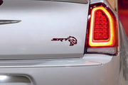 Chrysler tailgate trunk rear 3D emblem with SRT Hellcat logo (type MIXT)