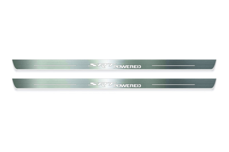 Dodge Challenger 2008+ LED Door Sill With Logo SRT Powered