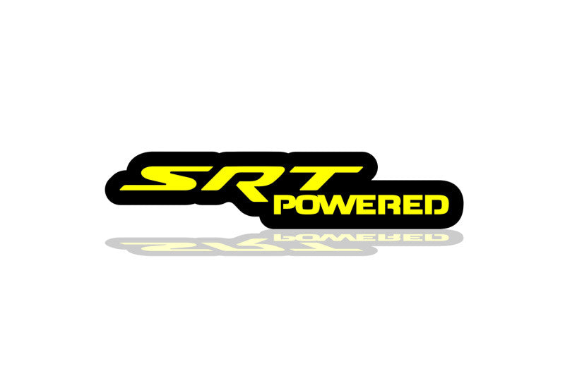 Jeep Illuminated LED Radiator Grille Emblems and Badges with SRT powered logo Jeep Led Emblems decoinfabric