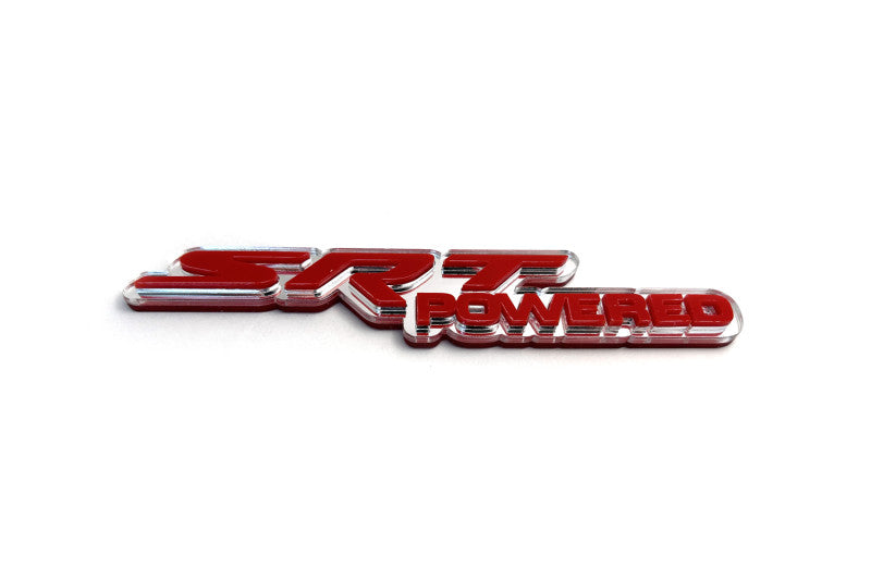 Chrysler tailgate trunk rear emblem with SRT Powered logo