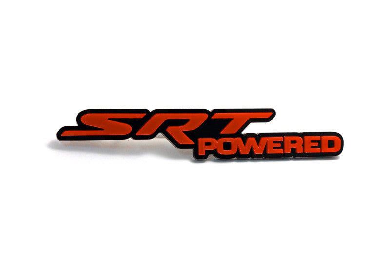 Dodge Challenger trunk rear emblem between tail lights with SRT powered logo Dodge emblems decoinfabric