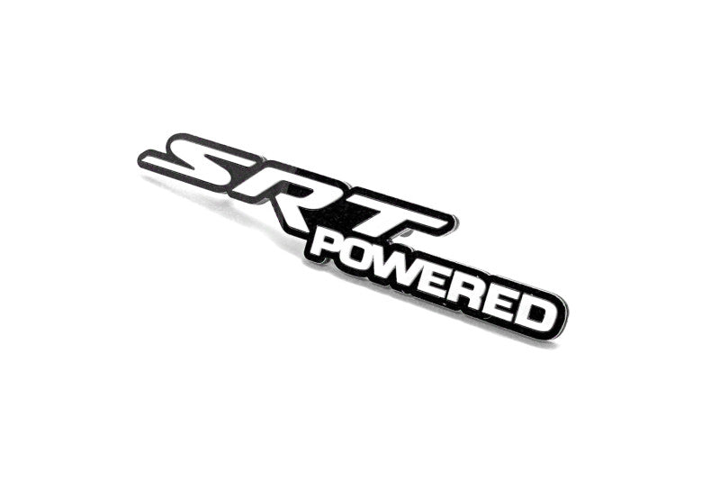 Dodge Emblem & Badges set with SRT powered logo Dodge emblems decoinfabric BLACK WHITE