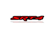 Dodge Challenger trunk rear emblem between tail lights with SRT4 logo Dodge emblems decoinfabric BLACK RED