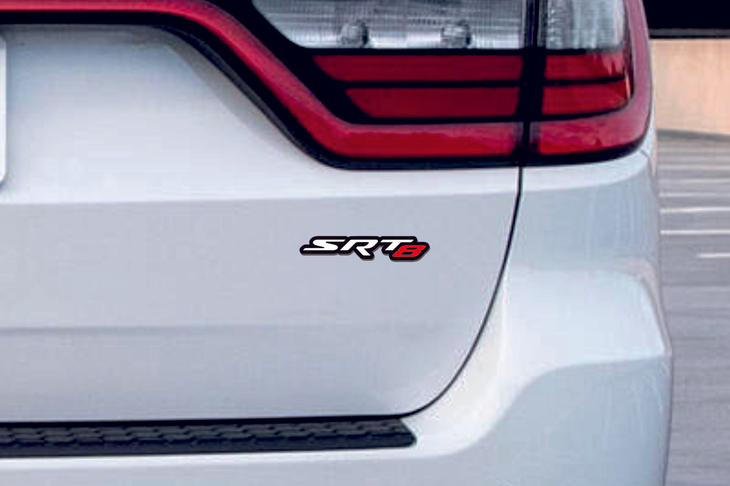 Chrysler tailgate trunk rear emblem with SRT8 logo (Type 3)