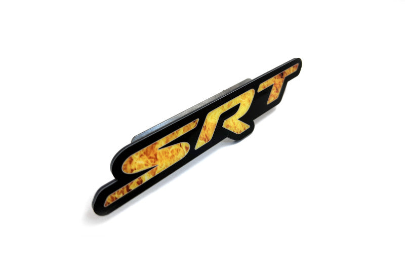 Chrysler Radiator grille emblem with SRT Fire logo Chrysler emblems decoinfabric