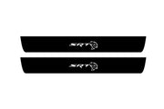 Jeep Grand Cherokee IV 2010-2021 Led Door Sill Pro With Logo SRT Hellcat (Premium Painting) Jeep Led Door Sills PRO opdesign
