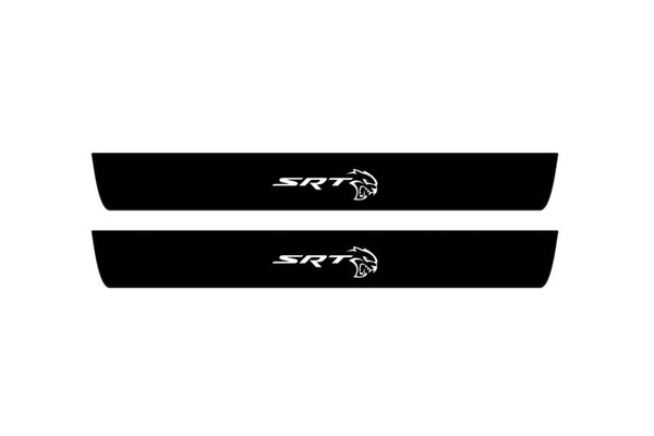 Dodge Durango III 2011+ Led Door Sill Pro With Logo SRT Hellcat (Premium Painting)