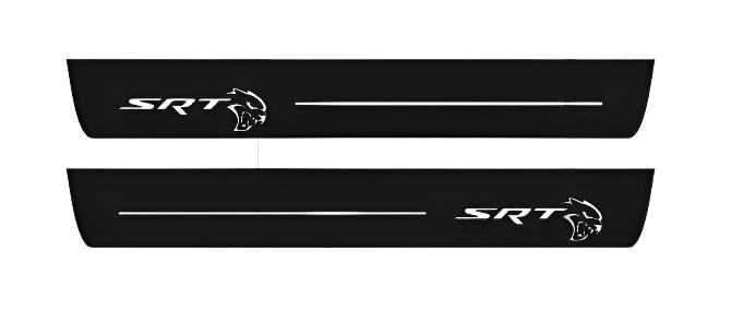 Dodge Durango III 2011+ Door Sill Led Plate With SRT HELLCAT Logo (Type 2)