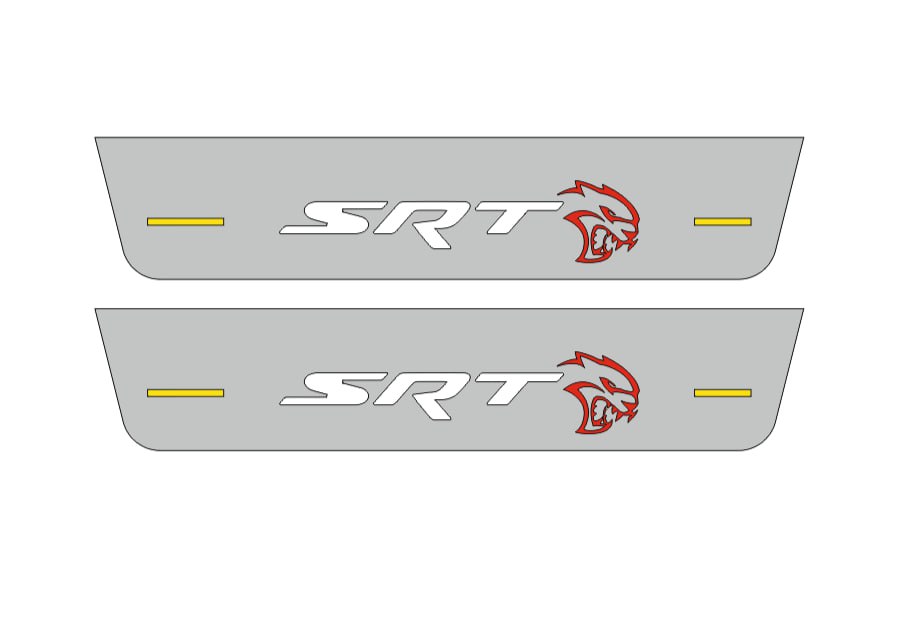 ダッジ チャージャー LED ドアシル ロゴ付き SRT ヘルキャット
