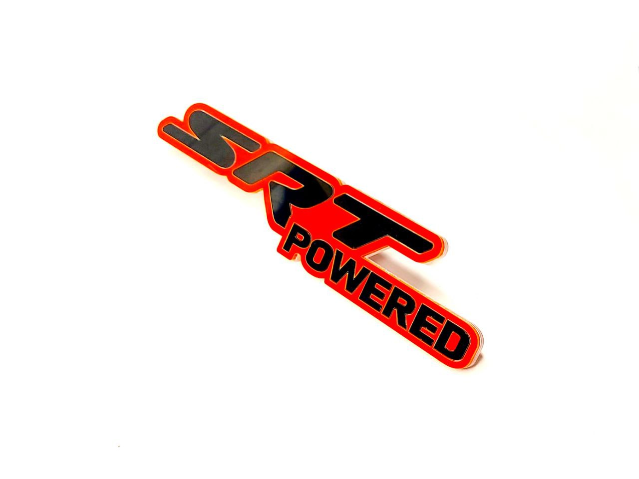 DODGE Radiator grille emblem with SRT Powered logo - decoinfabric
