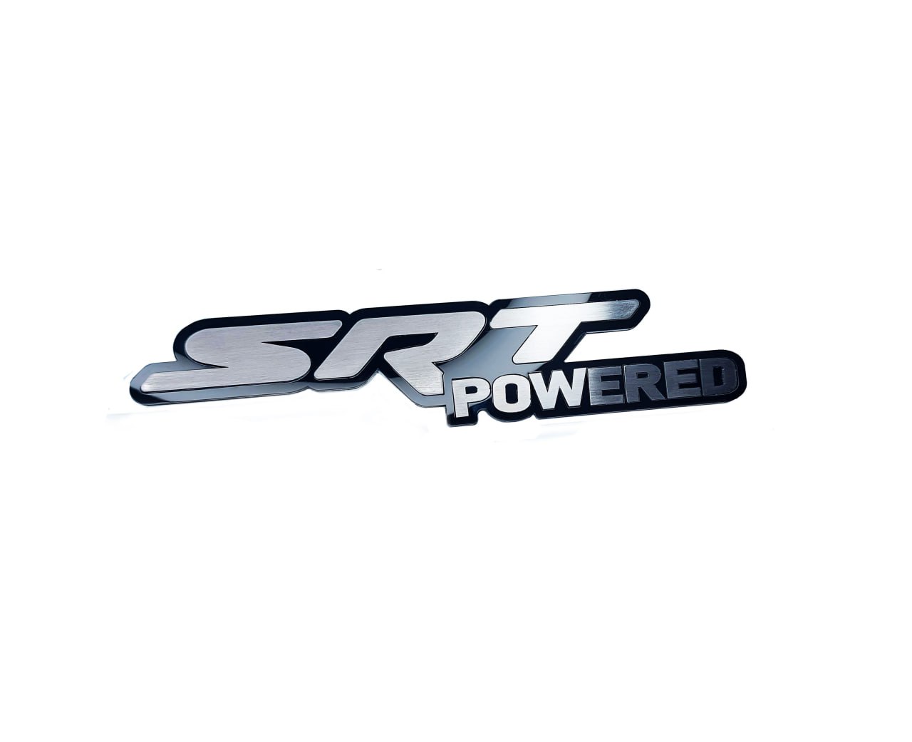 DODGE Radiator grille emblem with SRT Powered logo - decoinfabric
