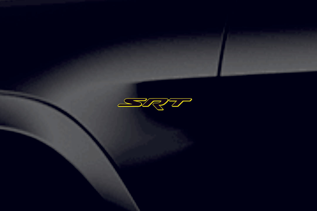 DODGE 3D emblem for fenders with SRT logo (type MIXT) Dodge emblems decoinfabric