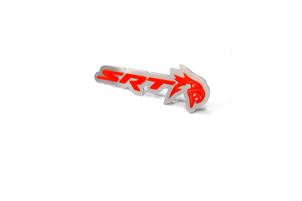 JEEP Stainless Steel Radiator grille emblem with SRT Trackhawk logo - decoinfabric