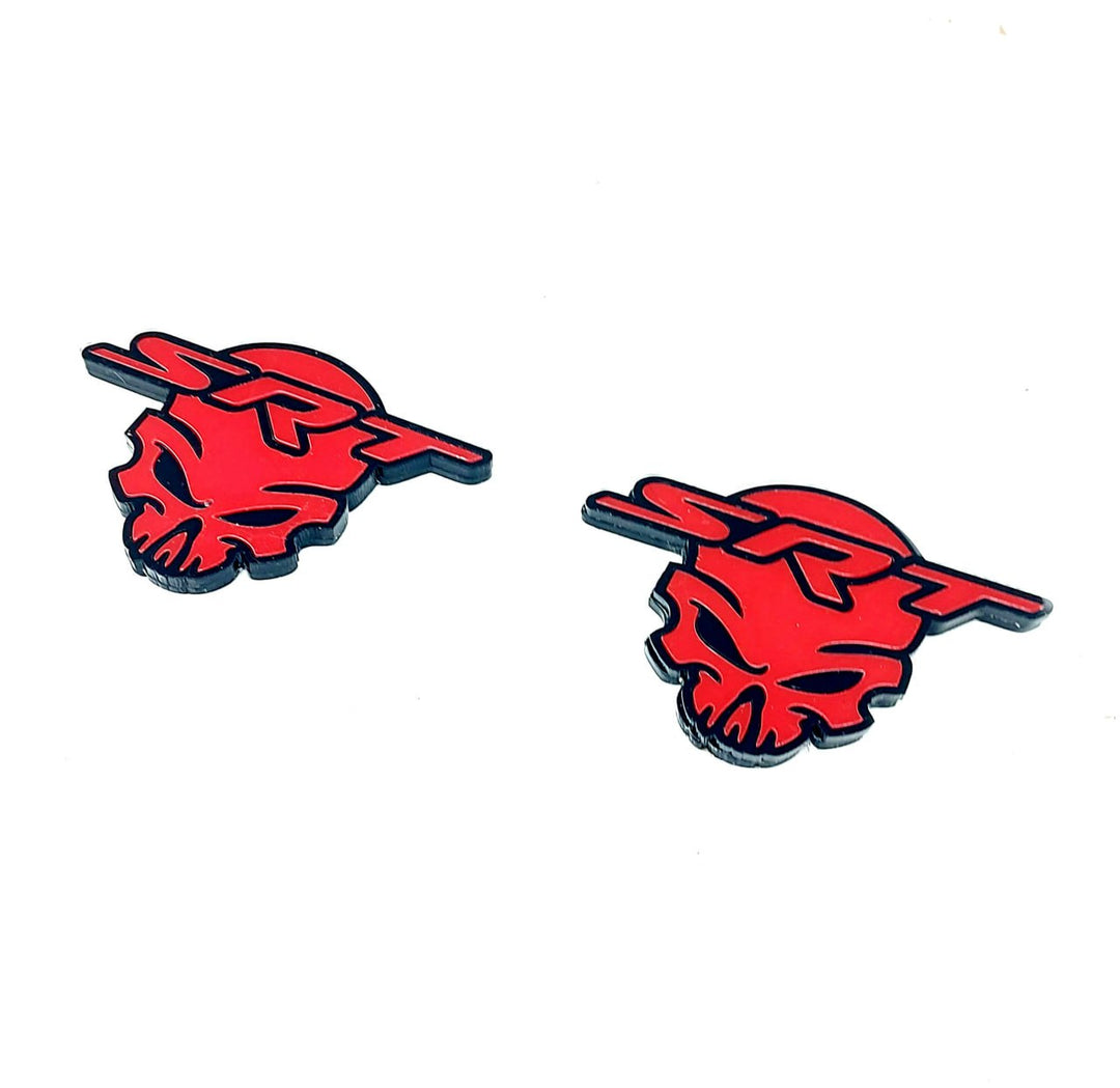 DODGE emblem for fenders with SRT Skull logo Dodge emblems decoinfabric