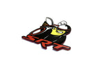 Load image into Gallery viewer, Dodge Challenger trunk rear emblem between tail lights with Scat Pack + SRT logo Dodge emblems decoinfabric