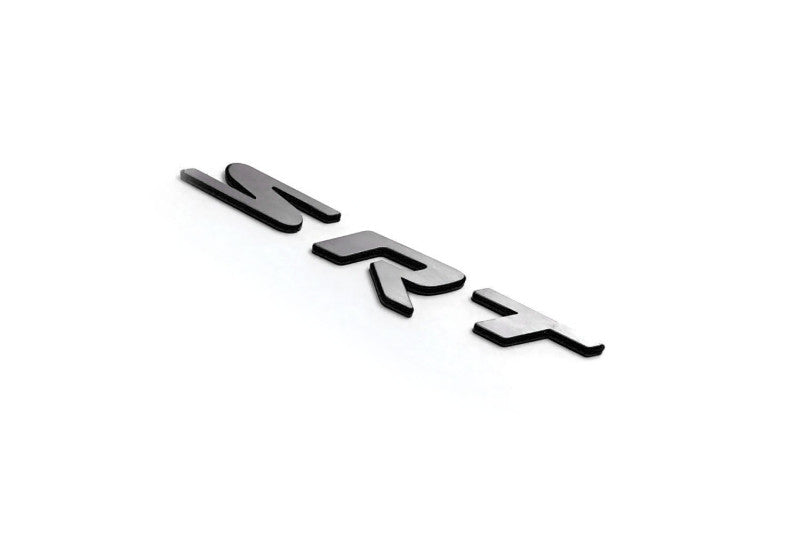 Chrysler tailgate trunk rear 3D emblem with SRT logo (MIXT design) Chrysler emblems decoinfabric BLACK BLACK