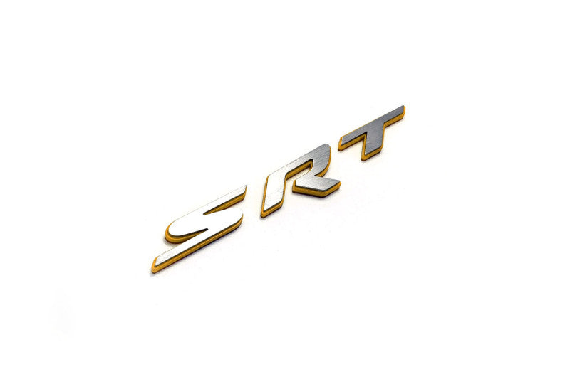 Dodge tailgate trunk rear 3D emblem with SRT logo (type MIXT)