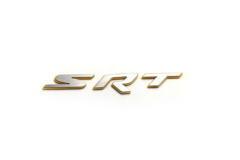 Chrysler tailgate trunk rear 3D emblem with SRT logo (MIXT design) Chrysler emblems decoinfabric