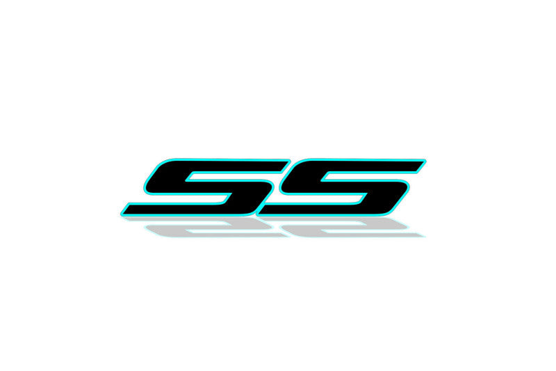 Chevrolet tailgate trunk rear 3D emblem with SS logo (type MIXT) Var. 2 Chevrolet emblems decoinfabric