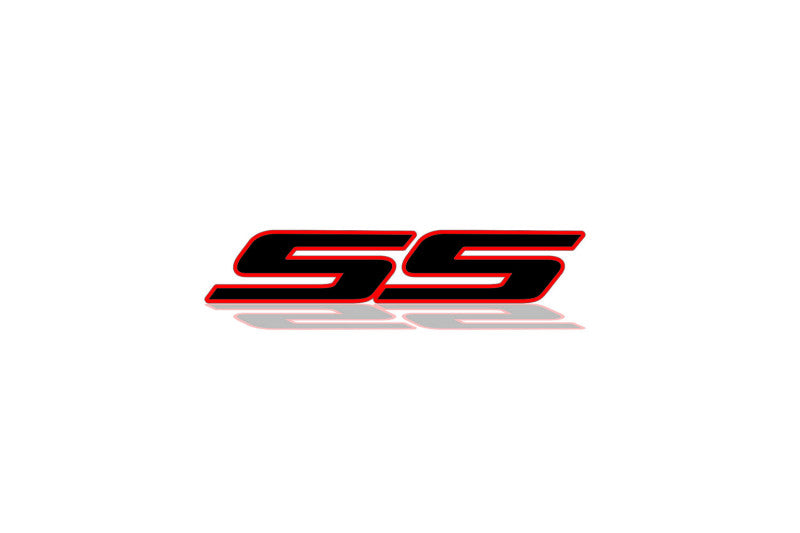 Chevrolet tailgate trunk rear 3D emblem with SS logo (type MIXT) Var. 1 Chevrolet emblems decoinfabric
