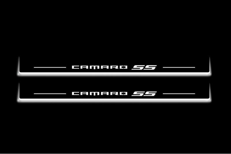 Chevrolet Camaro VI 2016+ Auto Door Sills With Logo Camaro SS