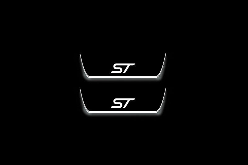 Ford Edge II 2015+ LED Door Sills PRO With Logo ST