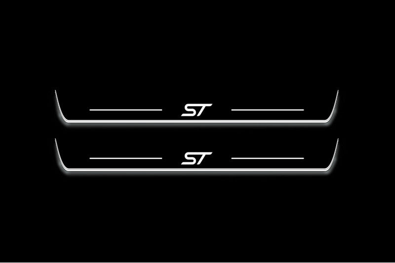 Ford Edge II 2015+ LED Door Sills PRO With Logo ST