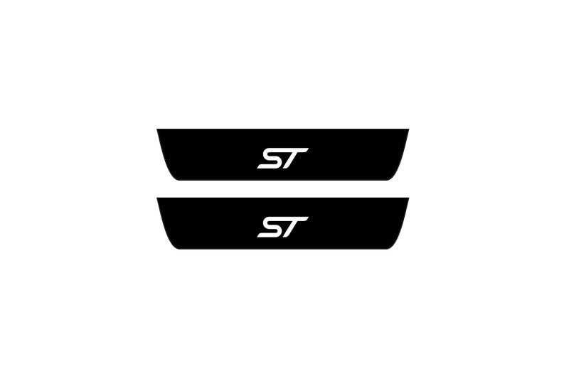 Ford Focus IV 2018+ Led Door Sill Pro With Logo ST (Premium Painting) Ford Led Door Sills PRO opdesign
