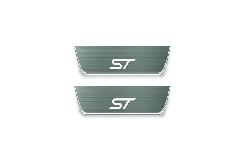 Ford Edge II 2015+ LED Door Sills PRO With Logo ST