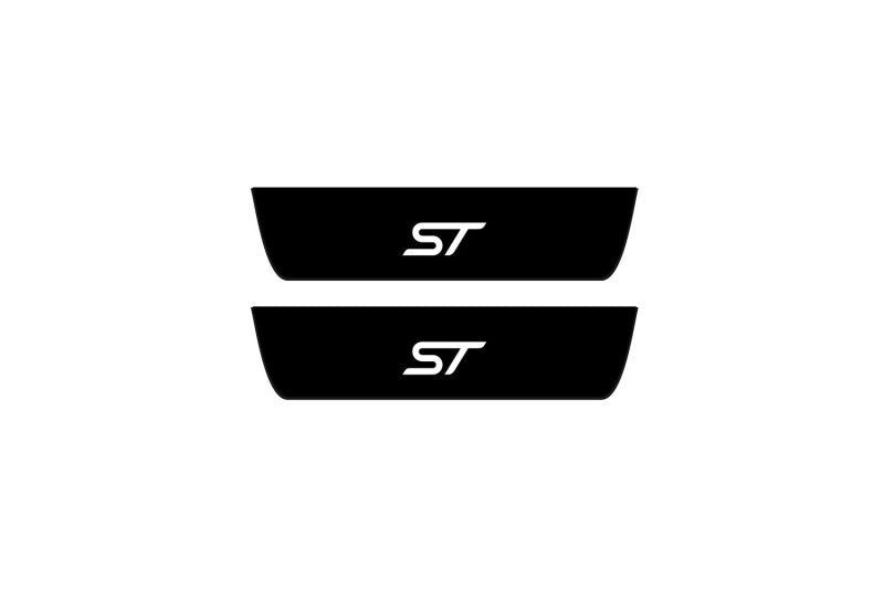 Ford Focus III 2011-2018 Led Door Sill Pro With Logo ST (Premium Painting) Ford Led Door Sills PRO opdesign