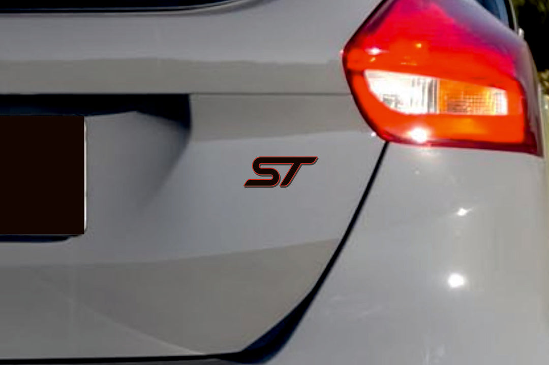 Ford tailgate trunk rear 3D emblem with ST logo (type MIXT) Ford emblems decoinfabric
