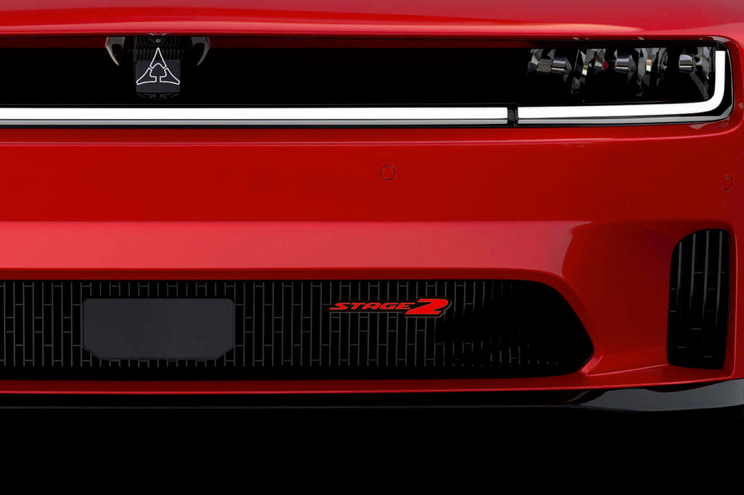 Dodge Charger 2024+ Radiator grille emblem with Stage 2 logo