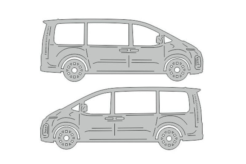 Hyundai Staria (2021+) Floor Mat Emblem Set – Stainless Steel Badges Car Mats Badges Decoin