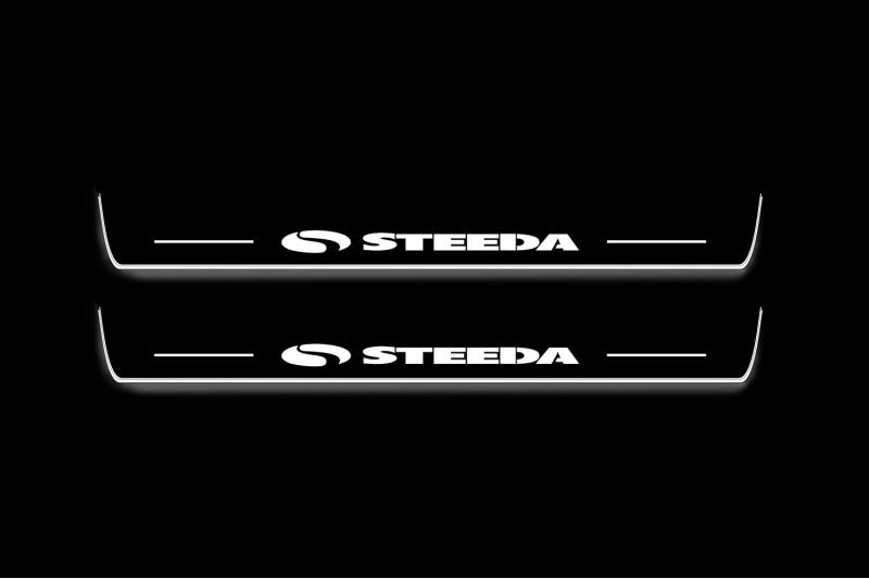 Ford Mustang VI 2015-2023 Car Door Sill With Logo Steeda