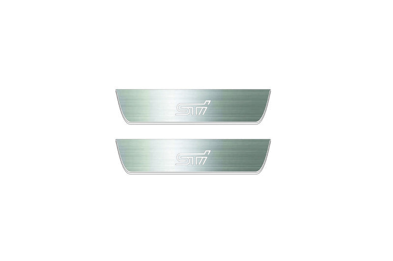 WRX STI V 2016+ LED Door Sills With Logo STI