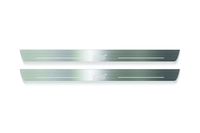 Subaru Impreza III 2007-2014 LED Door Sills With Logo STI