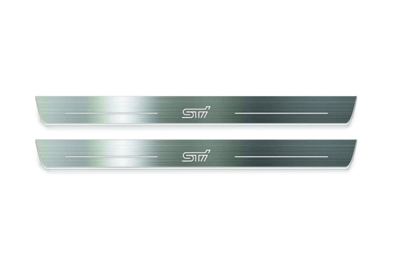 Subaru BRZ II 2021+ LED Door Sills With Logo STI