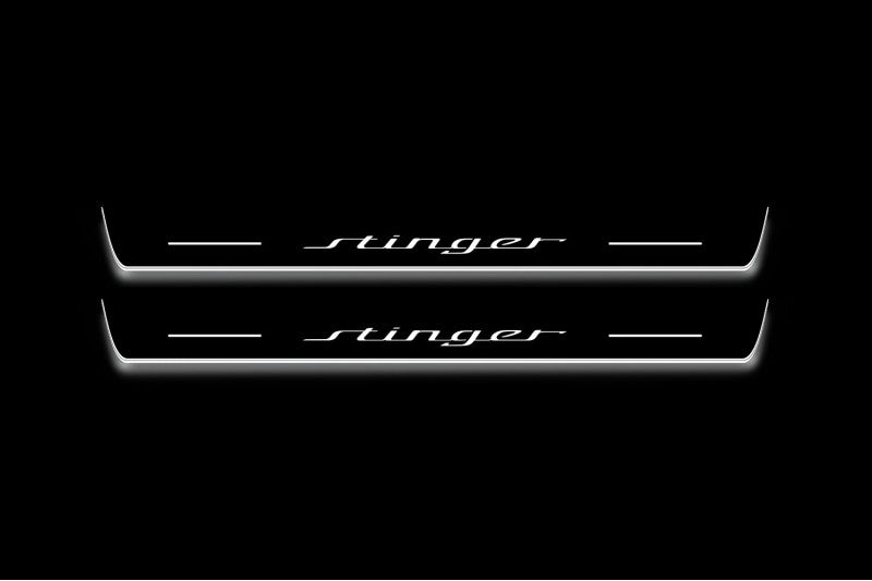 Kia Stinger 2017+ LED Door Sills PRO With Logo Stinger